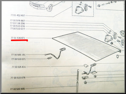Achterklep – Renault 12 – OEM 7701536871