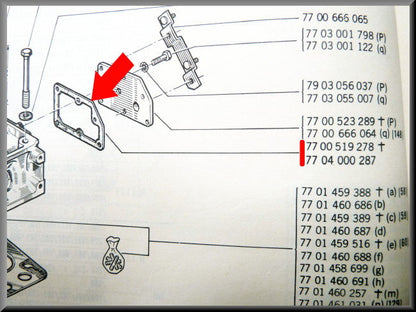 Joint de fixation bobine – Renault 12 – Renault 15 - OEM 7704000287
