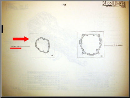 Gearbox gasket - Renault 12 - Renault 15 - OEM 7701493118