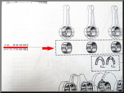 Conrod Bearing Set (48 mm STD) – Renault 12 Gordini – Renault 16 - OEM 7701348413