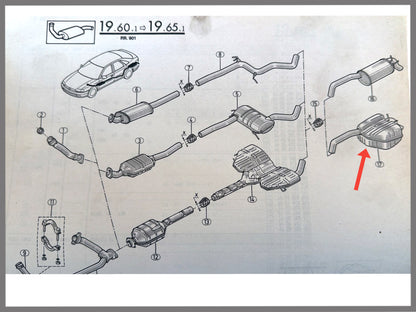 Achterste demper - Renault Safrane - OEM 7700829533 / 7700821148