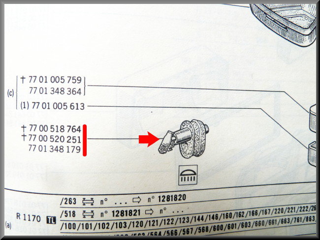 Deur schakelaar binnenverlichting met rubber – Renault 12 –  Renault 15 - Renault 16 - OEM 7700520251