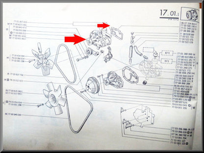 Carter de pompe à eau – Renault 12 – Renault 15 - OEM 7701457415A