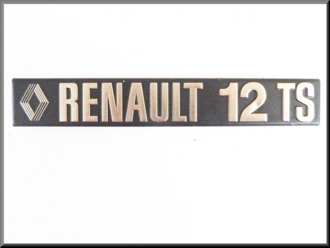 Emblem – Renault 12 TS – OEM 7700569337