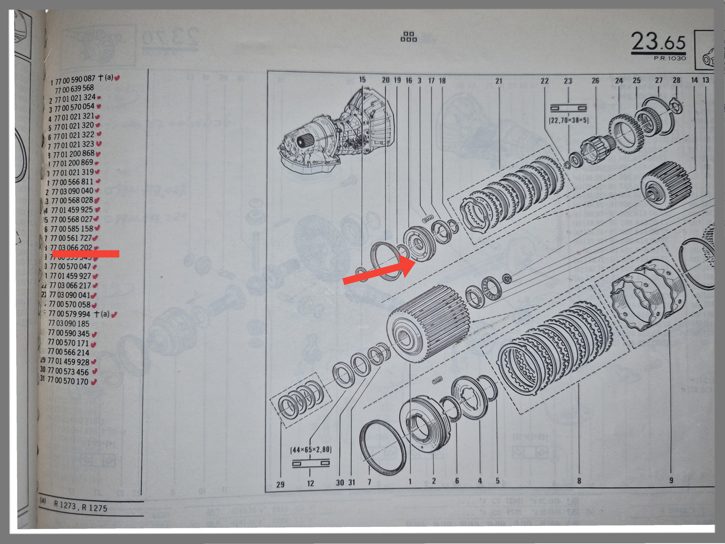 Automatische versnellingsbak - Renault 30 - OEM 7700585158