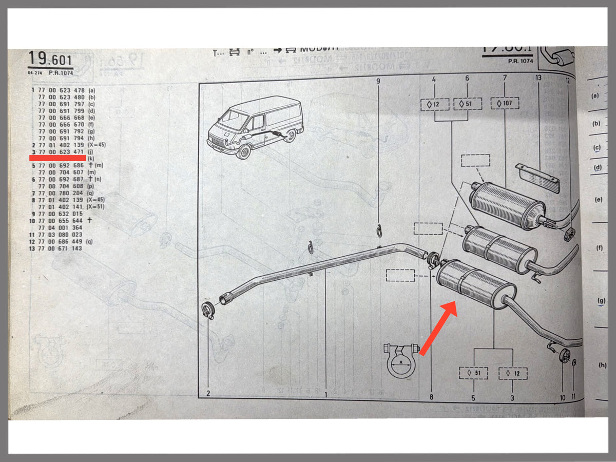 Rear damper - Renault Trafic - OEM 7700623471