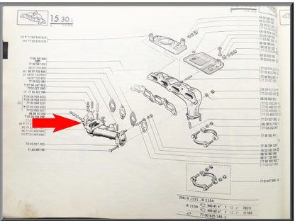 Inlaat spruitstuk – Renault 16 TX – OEM 7701457084