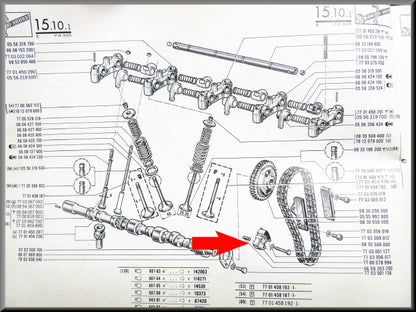 Distributie kettingspanner – Renault 16 - Renault 12 Gordini - Alpine A110 - Renault diverse – OEM 7700578994