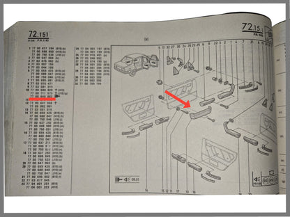 Opbergvak deur - Renault 9 - Renault 11 - OEM 7700648882