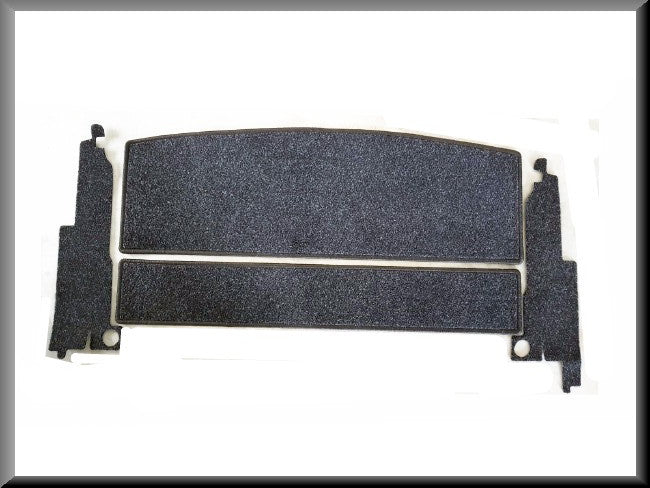 Rear parcel shelf and C-pillar trim, grey (loop) – Renault 16 – OEM 7700531408 / 7700531410 / 7700530986 / 7700530987