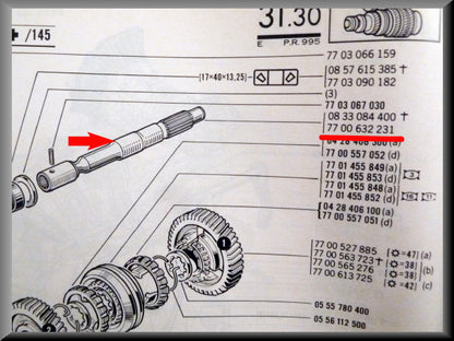 Prise as (5 bak) – Renault 16 – OEM 7700632231