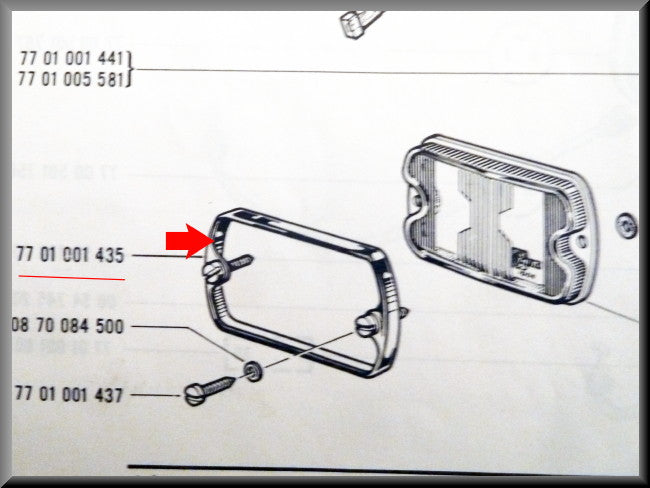 Verstraleuse avec jante en inox – Renault 16 TS – OEM 7701001435