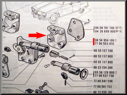 Slotvanger links – Renault 16 – OEM 7700503010