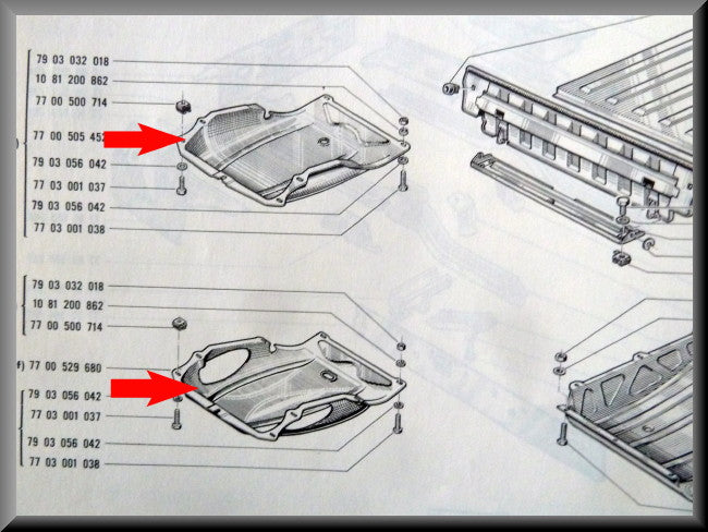 Protection carter – Renault 12 - Renault 15 - Renault 17
