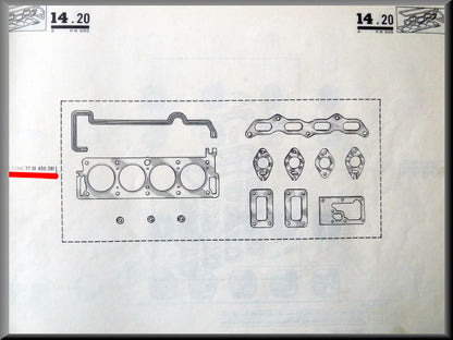 Koppakkingset – Renault 16 TS (1151 - 1154) – Renault 15 - Renault 17 - OEM 7701450281
