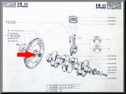 Butée de suspension (17x40x12mm) – Renault 16 – OEM 7700513457