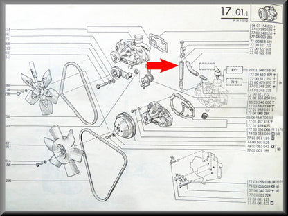 Koelslang – Renault 12 – OEM 7700522076