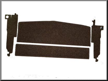 Plage arrière et garniture de montant C marron (bouclé) – Renault 16 – OEM 7700531410