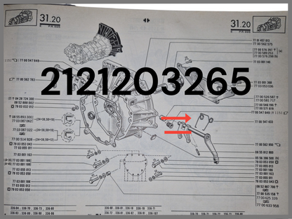 hefboom druklager – Renault 16 – OEM 2121203265