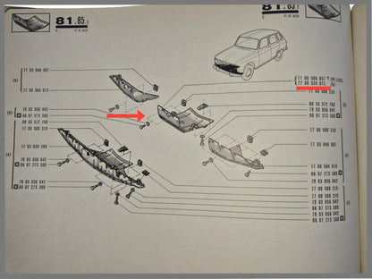 Tôle de protection bas de caisse - Renault 6 - OEM 7700524071