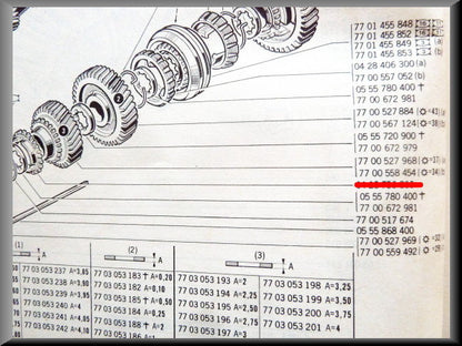 Pignon de 3ème vitesse (34 dents) – Renault 12 – Renault 16 - OEM 7700558454