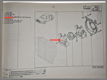Propeller motorkoeling - Renault 30 - OEM 7701021886