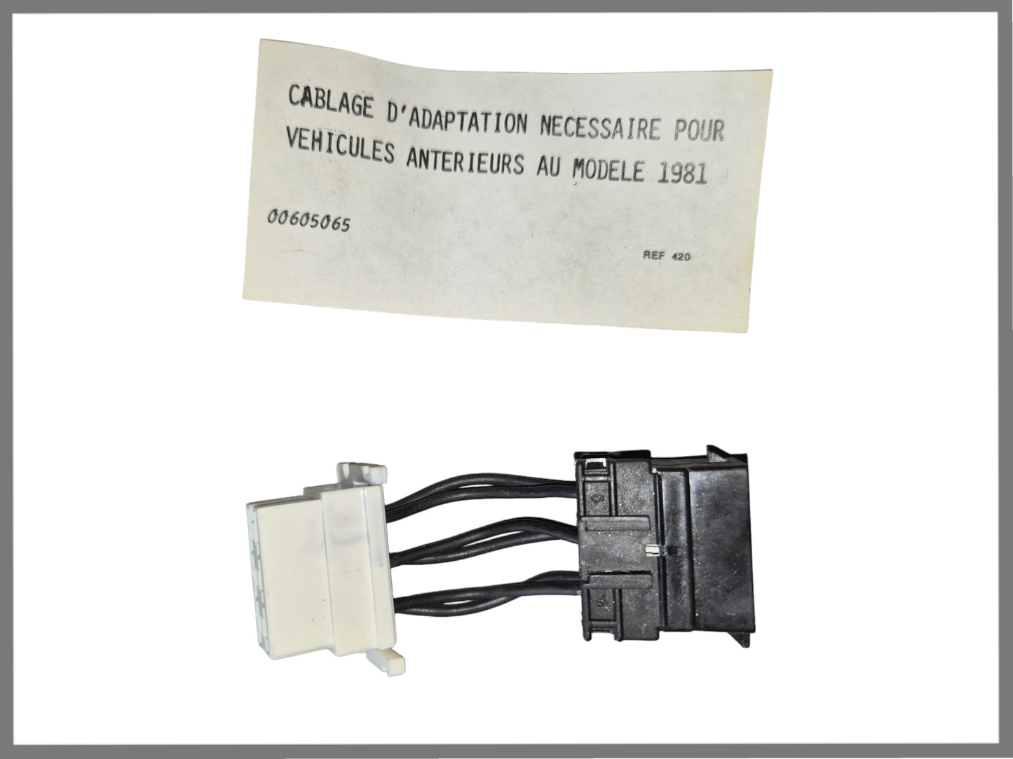 Verloopkabel met stekkers achterlicht - Renault 14 - OEM 00605065
 REF 420