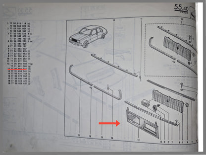 Radiateur hoes - Renault 14 - OEM - 7701401366