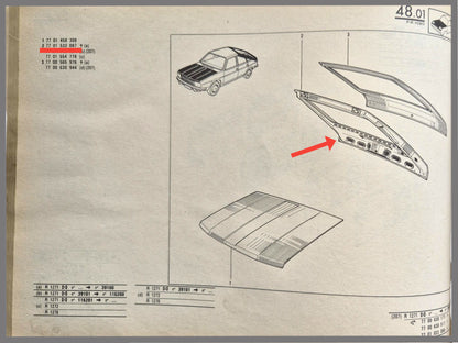Tailgate (special lock hole) – Renault 20 – Renault 30 - OEM 7701533087