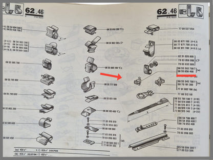 Pipe Clamp - Renault 16 - OEM 0855658400 and 7703079066