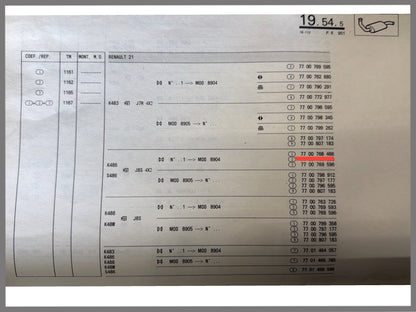 Auspuffrohr - Renault 21 - OEM 7700768466