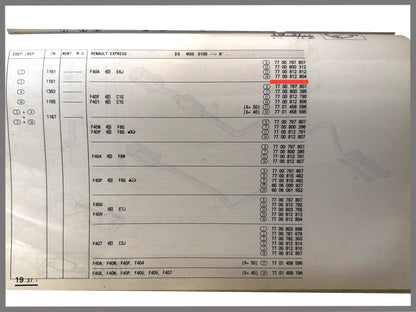 Achterste demper - Renault Express - OEM 7700812804