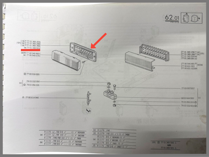 Fuse box - Renault 5 - Renault 12 - OEM 7701365203