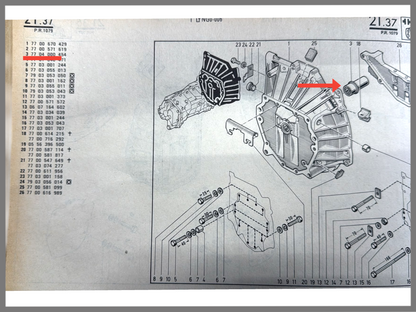 Guide bushing input shaft gearbox NG3 – 7704000454
