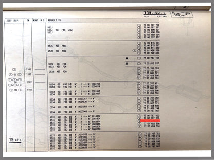 Mittelschalldämpfer - Renault 19 - OEM 7700787219