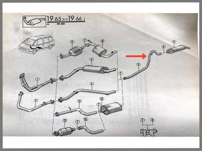 Exhaust pipe - Renault Espace - 6025006058