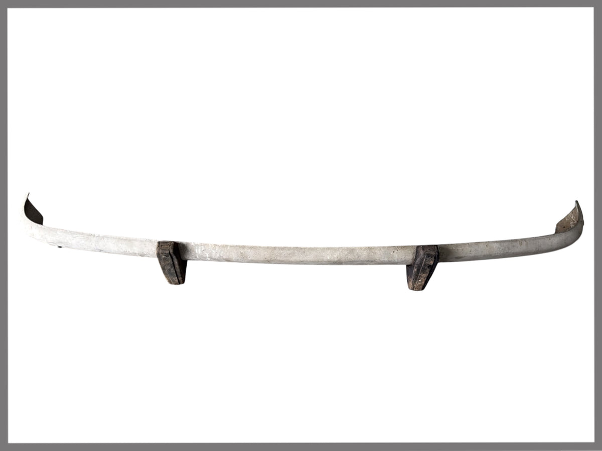 Pare-chocs arrière gris avec butoirs - Renault 4L - OEM 7700552245a / 7700509936a