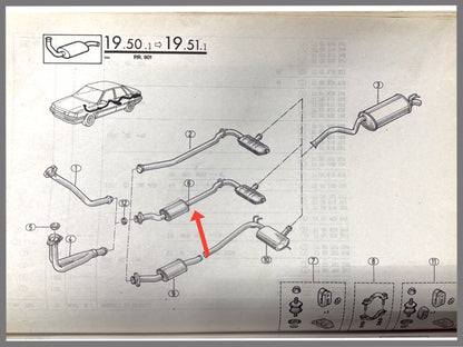 Middendemper - Renault 21 - OEM 7701470077 / 7700772976