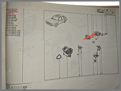 Heckklappenkontakt - Renault 30 - OEM 7700577056