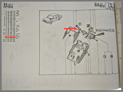 Indicator  - Renault 5 - Renault Express - Renault 9 - OEM 7701349418
