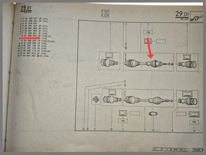 Aandrijfas - Renault 20 - Renault 30 - OEM 7701498920