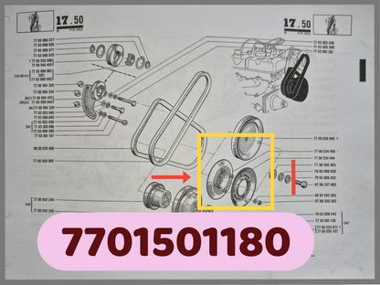 Poelie - OEM 7701501180
