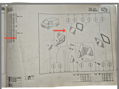 Verre de rétroviseur extérieur droit - Renault Trafic - OEM 7701025857