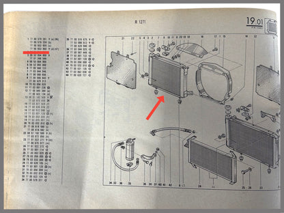 Radiateur - Renault 20 (1271) - OEM 7700579261