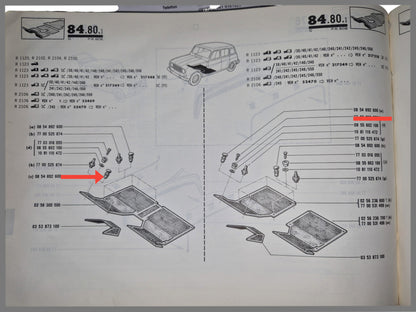 Tapón de fijación revestimiento de suelo - Renault 4 - OEM 0854892600