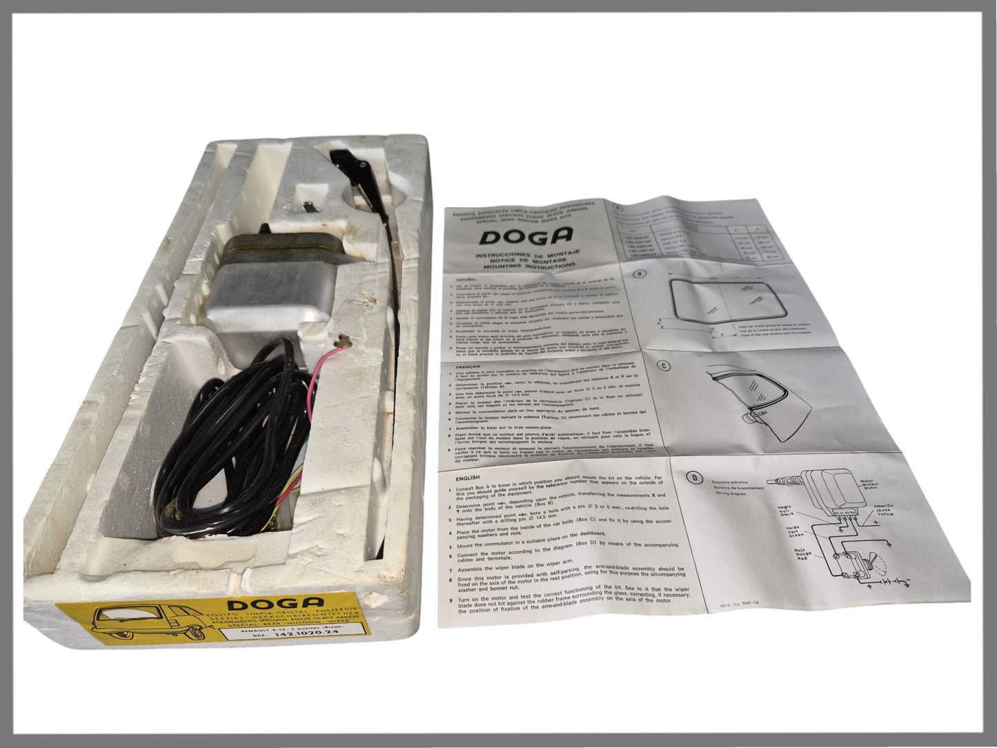 Wiper set rear window - Renault 12 Break - 142102024