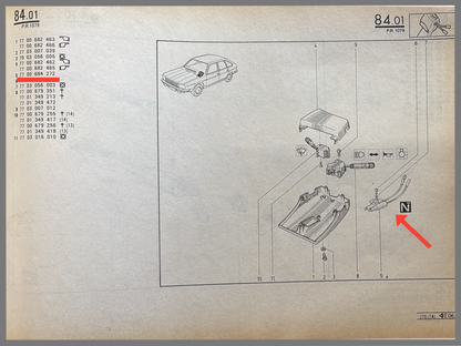 Snelheid contact - Renault 20 - Renault 30 - OEM 7700684272