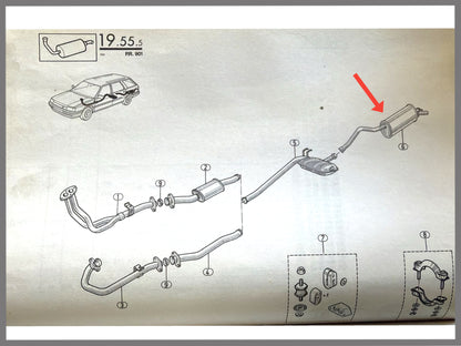 Achterste demper - Renault 21 Savanna 4x4 - OEM 7700788502