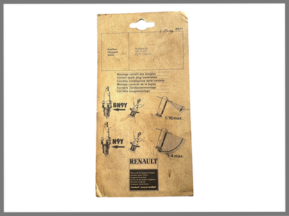 Bougie set van 4 - Renault 20 - OEM 7701403004