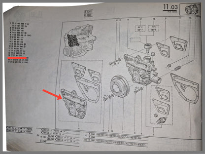Pompe à eau - Renault 18 - Renault Fuego - OEM 7701461236